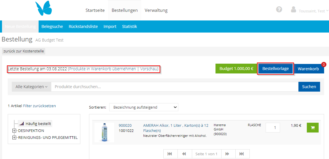 test_EVOmopo Profi Mopp Wischbezug
