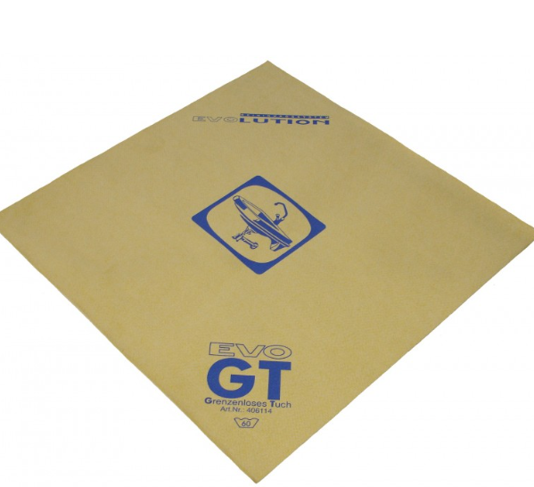 EVOwipe GT - Grenzenloses Tuch, 40 x 40 cm, gelb, Polyester/Polyamide, mit Sanitär Piktogramm