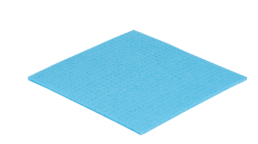 EVOwipe Schwammtuch, 19 x 21 cm, blau, Cellulose/Viskose, feucht, klein