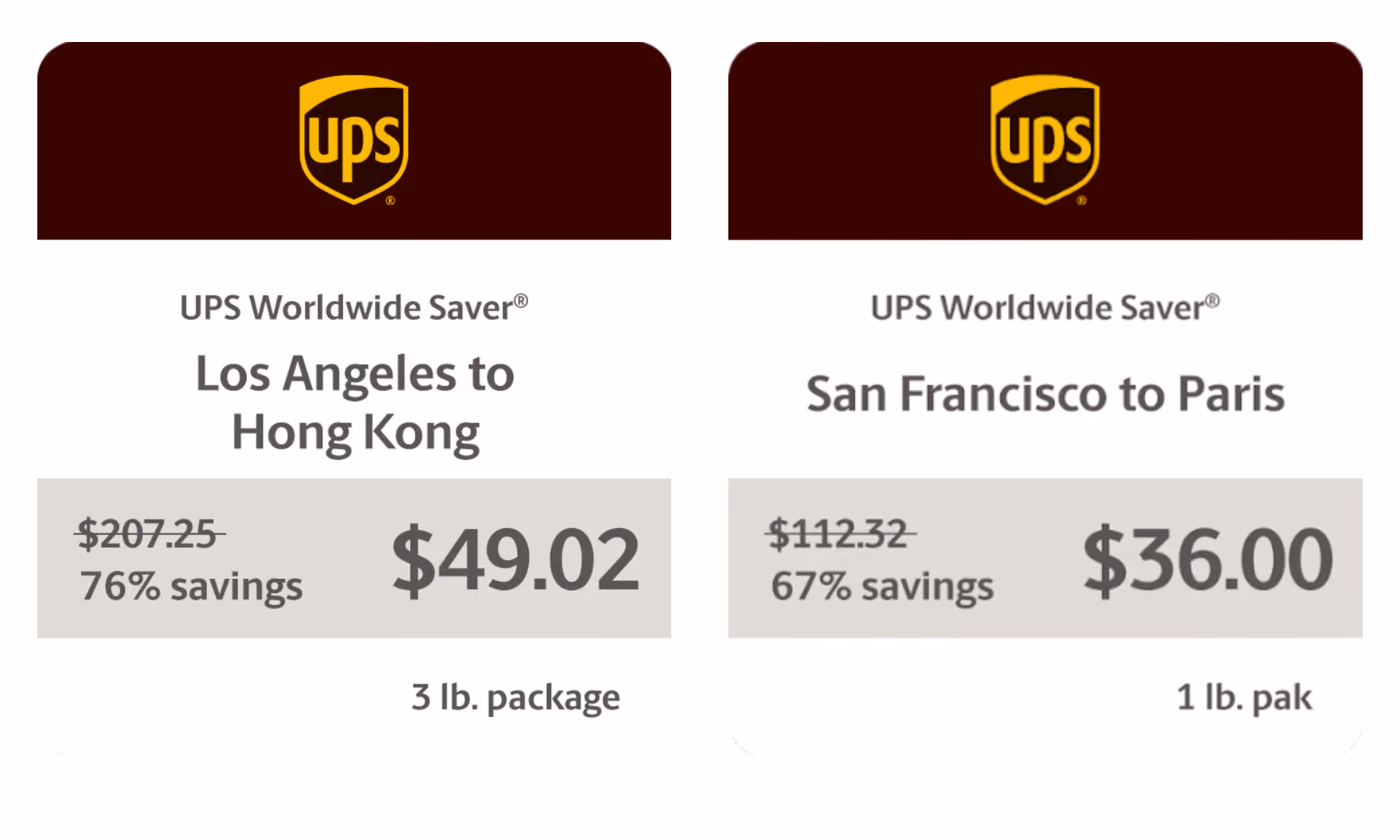 UPS Worldwide Saver®