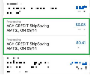 ShipSaving - Payment methods