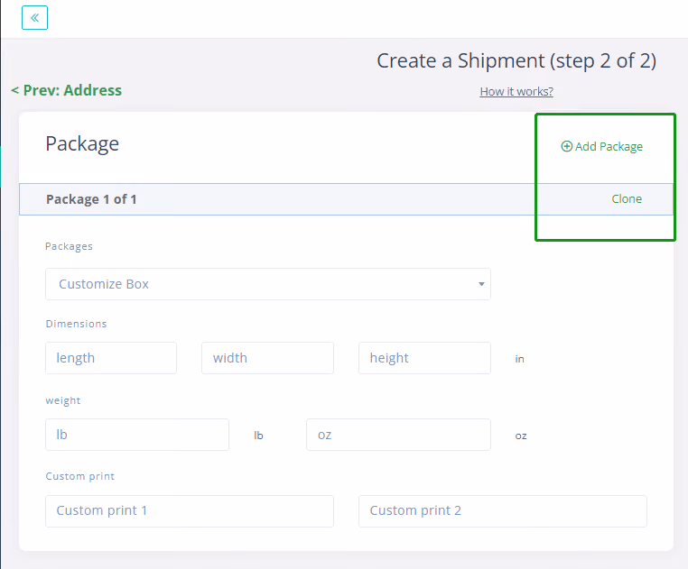 ShipSaving - Multi-piece Shipment