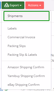 ShipSaving - export label