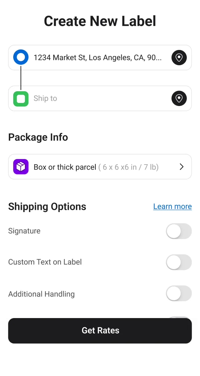 Create Labels in Seconds