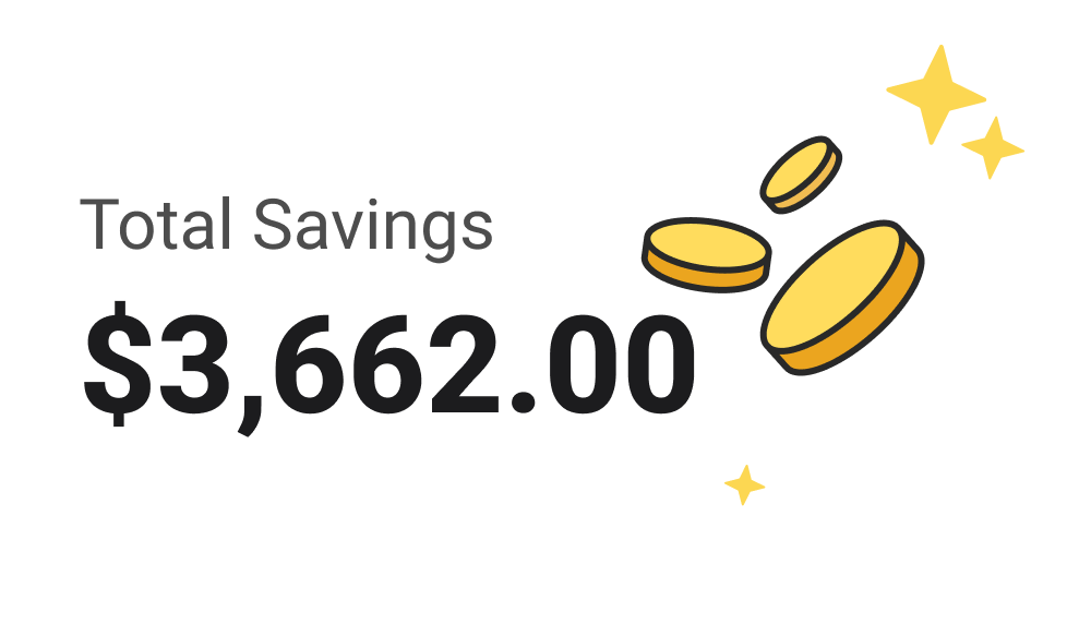 total savings
