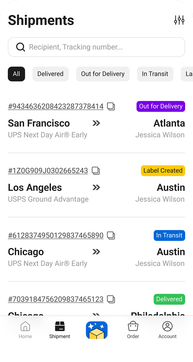 Manage Shipments With Ease