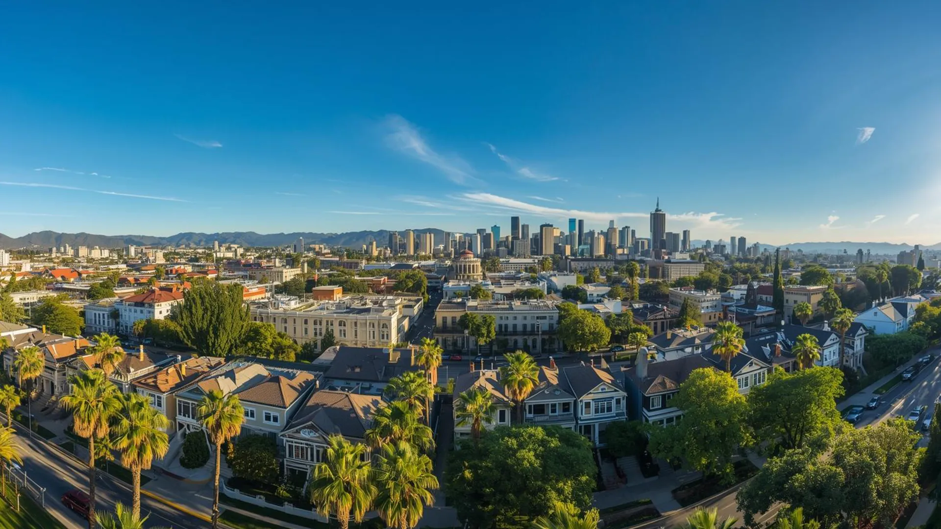 Urban roadway near Pasadena with heavy traffic and multiple vehicles during rush hour.