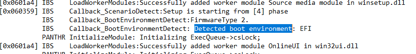 Finding Detected Boot Environment