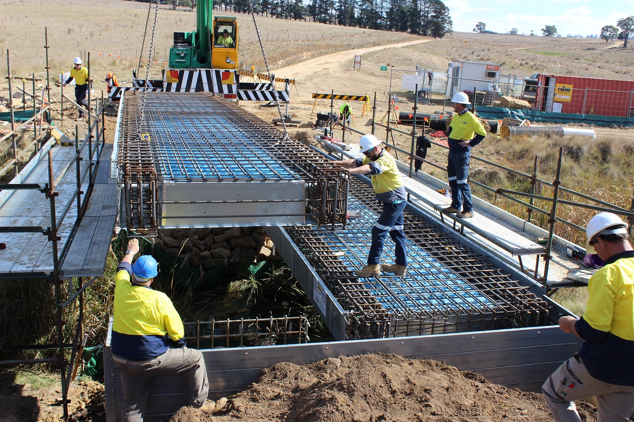 Bushfire-Destroyed Bridges Reconstructed in as Little as 2 Days using Innovative Formwork System