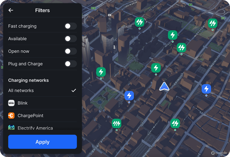 Mapbox for EV | Advanced Navigation and Charging Solutions