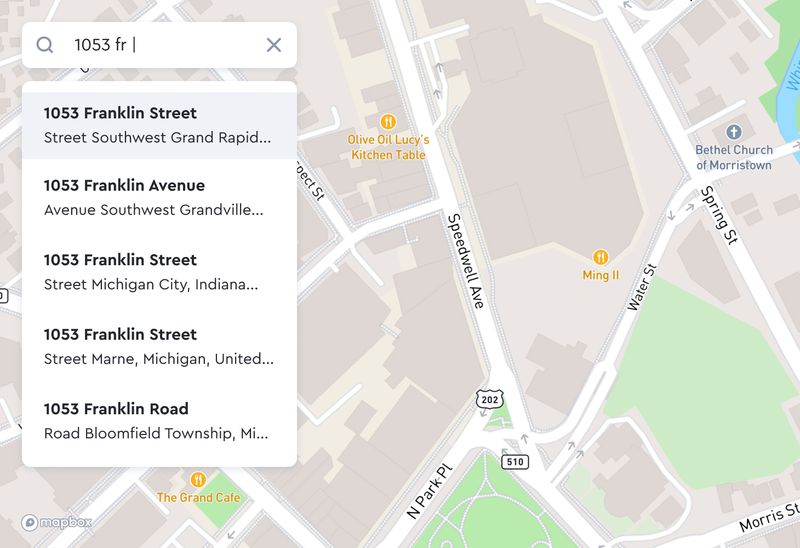 Geocoding for address and places search | Mapbox