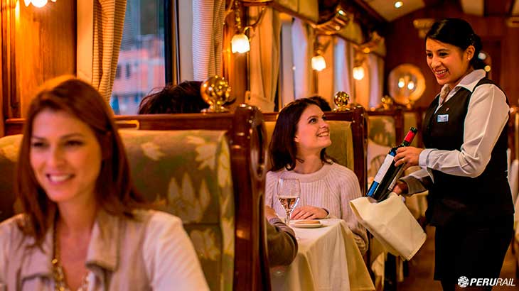 Luxury Hiram Bingham Train Fine Dining