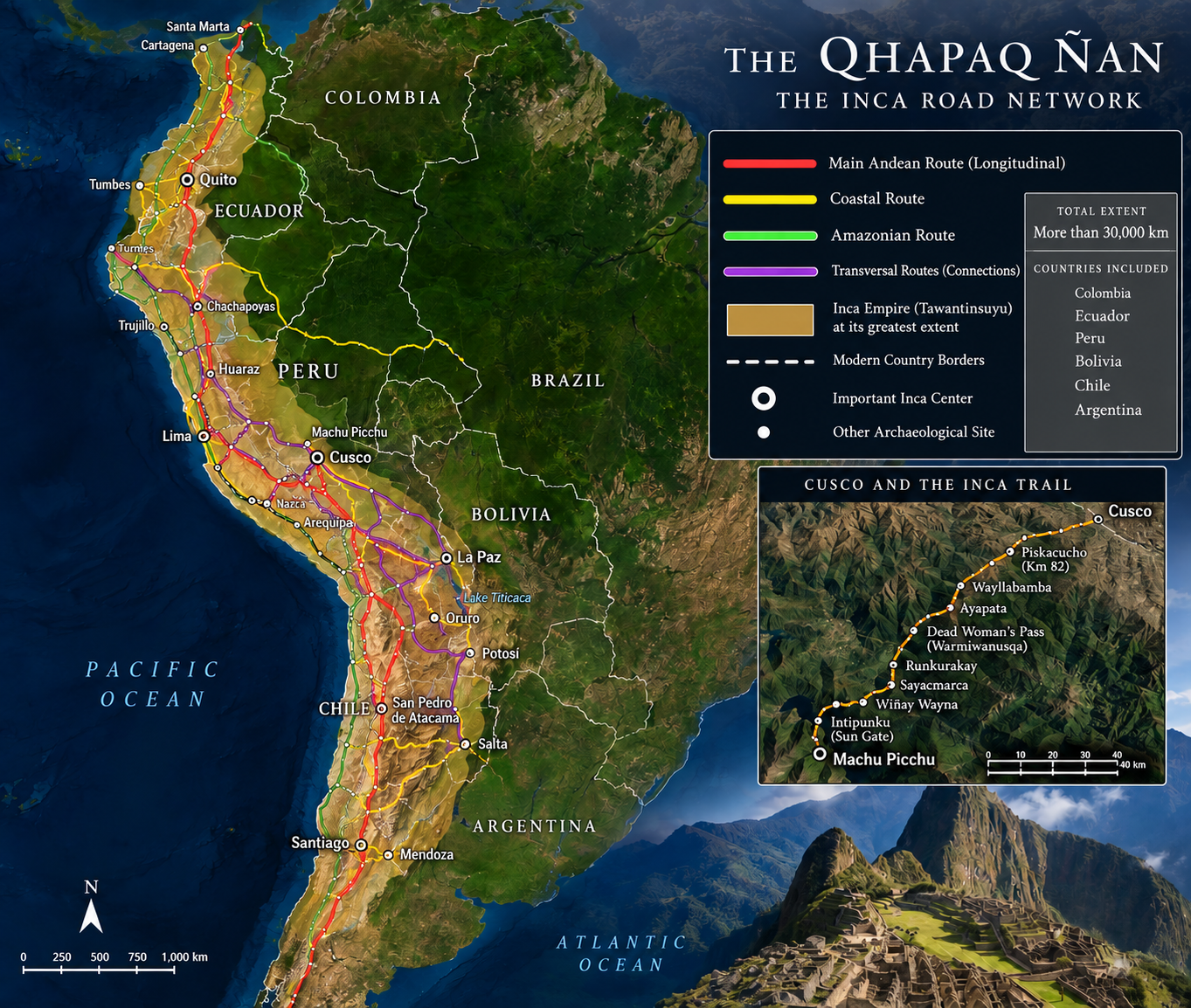 The Inca Trail Map