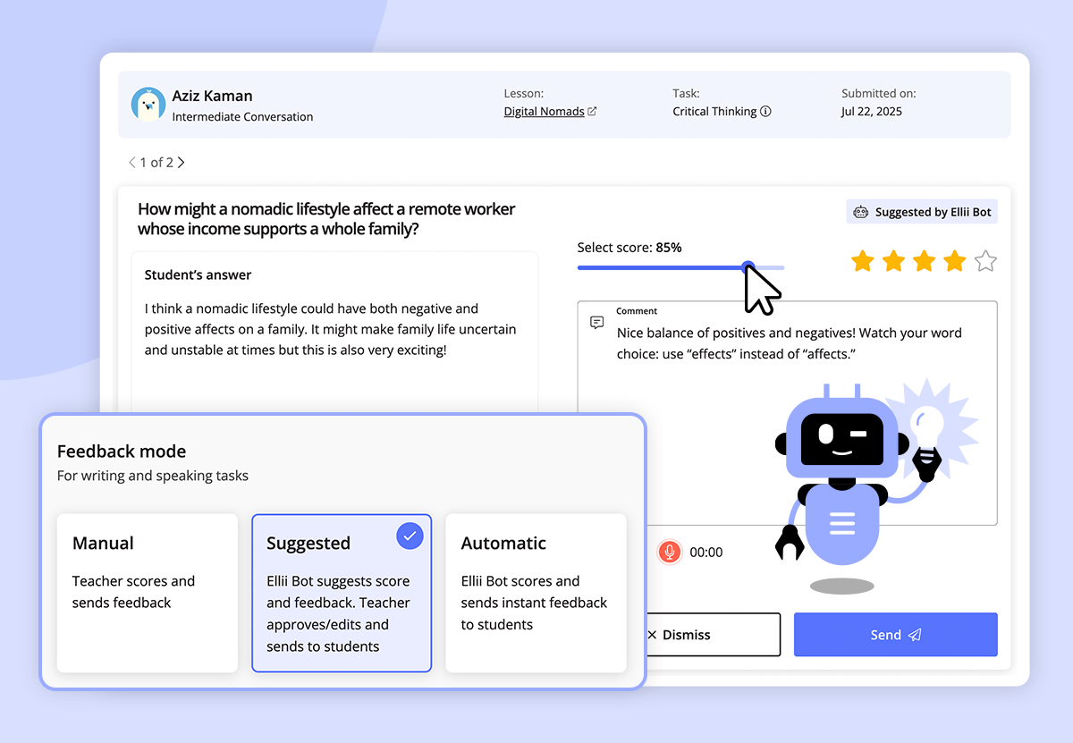 Ellii's Grade Feed tool and Ellii Bot AI settings