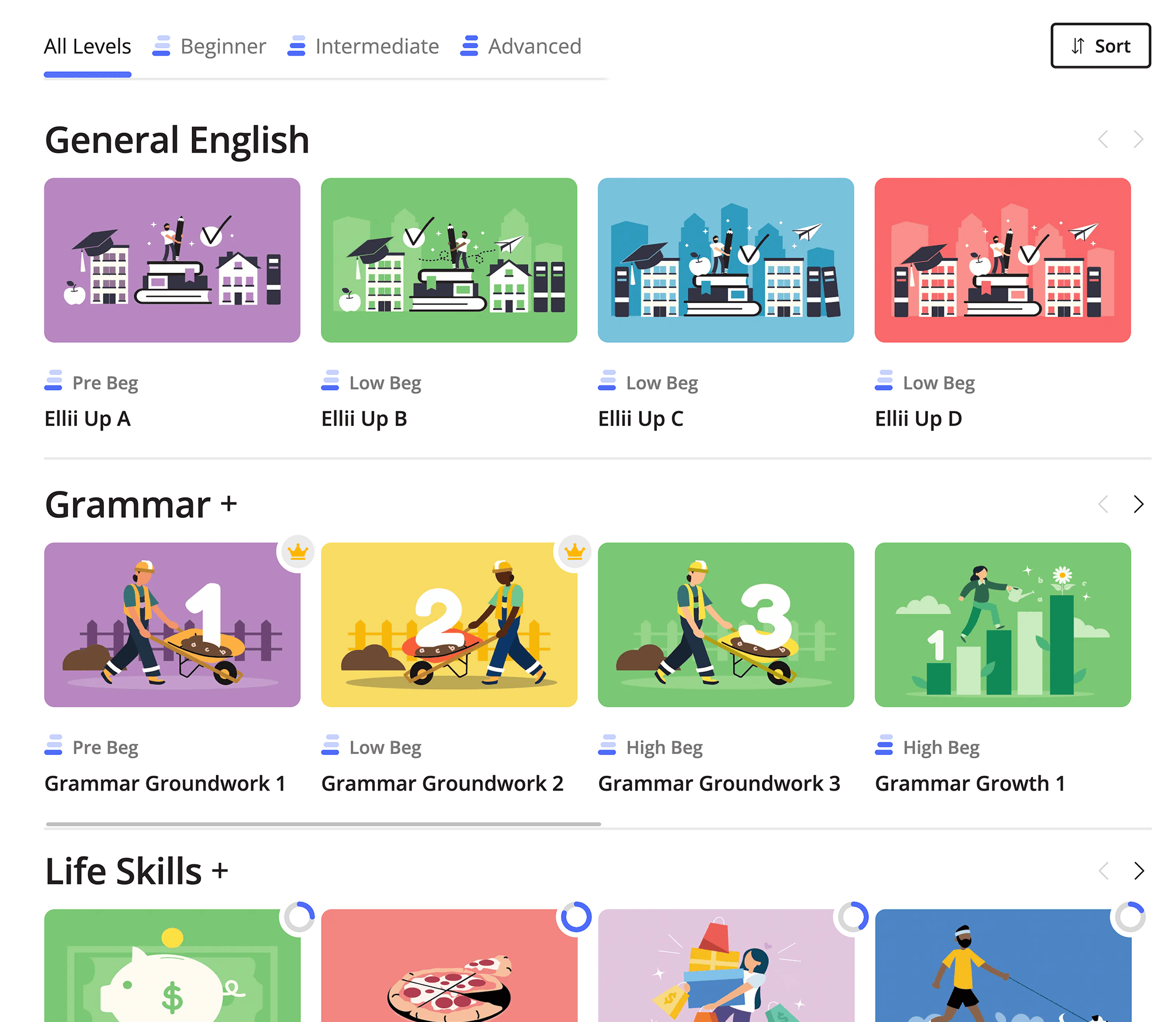 Ellii Solo All Levels courses and study packs