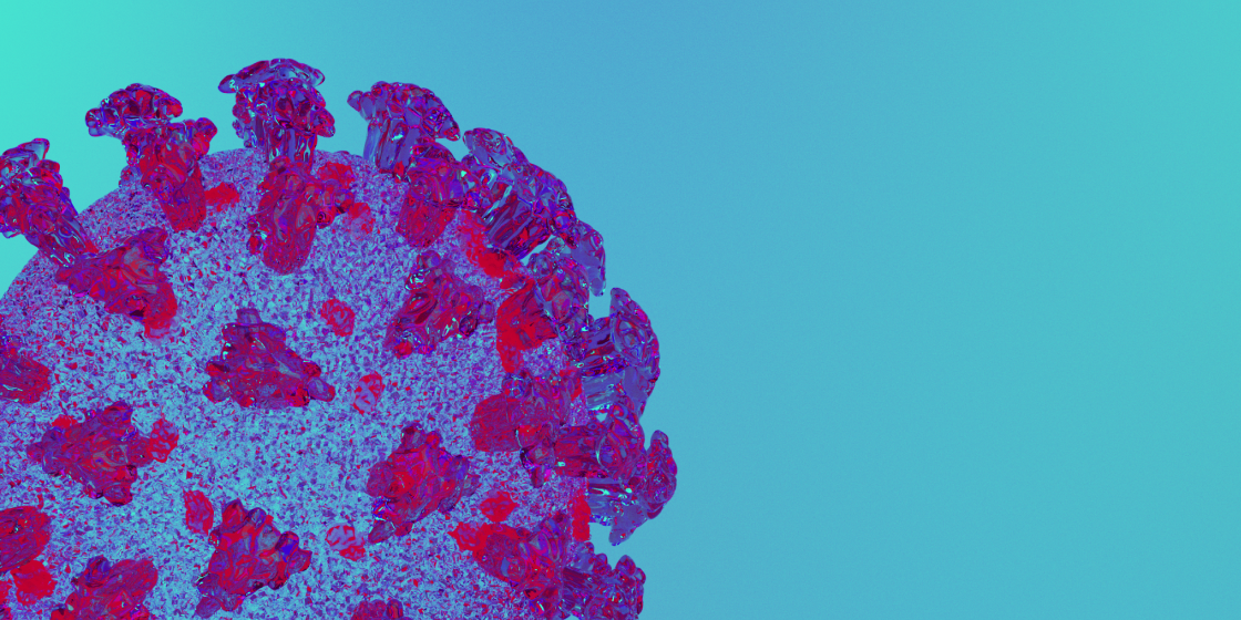 3D rendering of a Coronavirus.