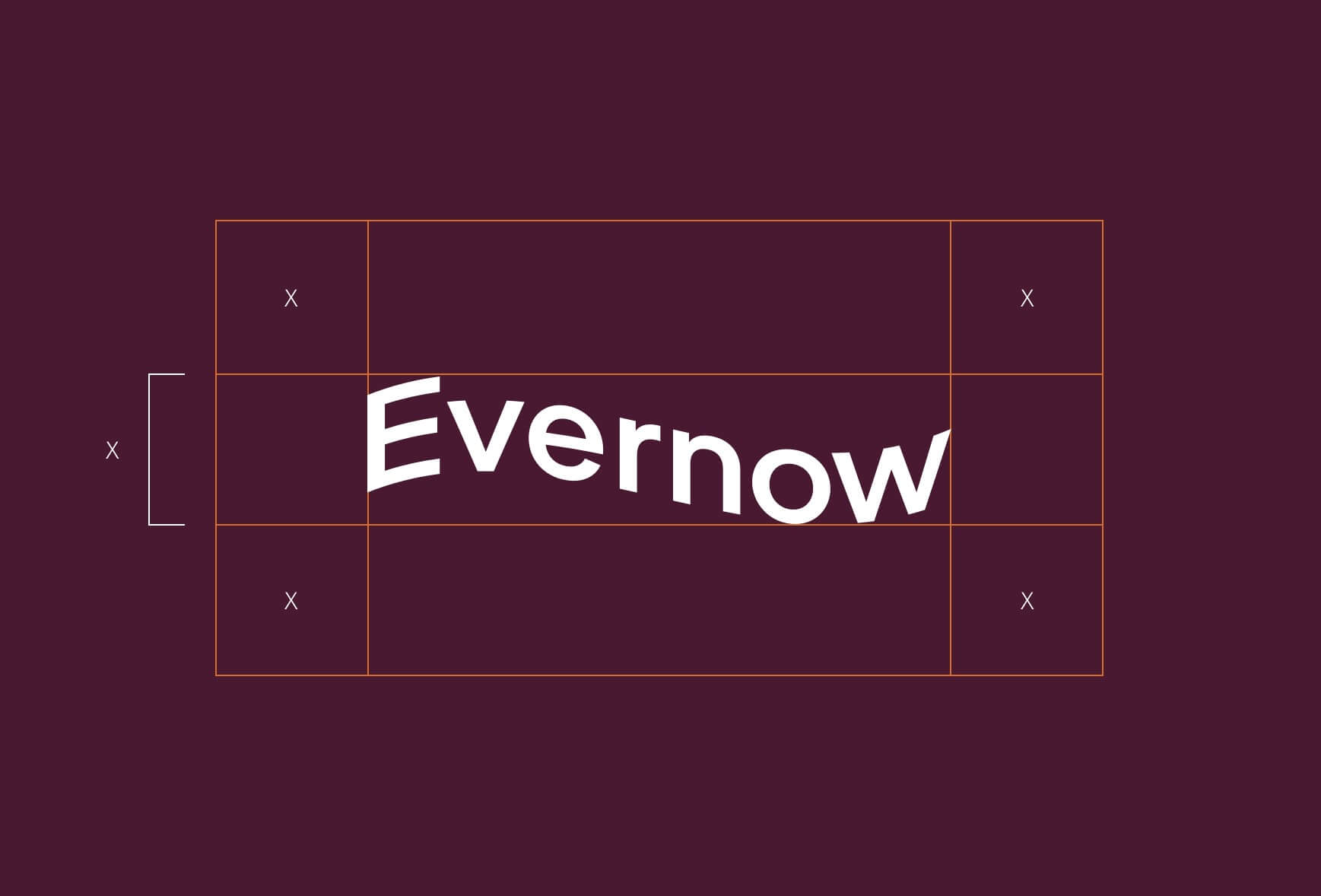 Evernow logo, a wavy shape.