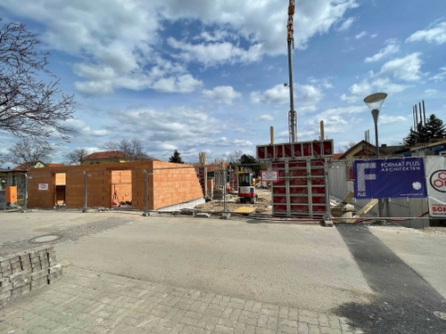 Baustelle von Wohnhaus