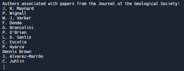 Multiple Datasets Output