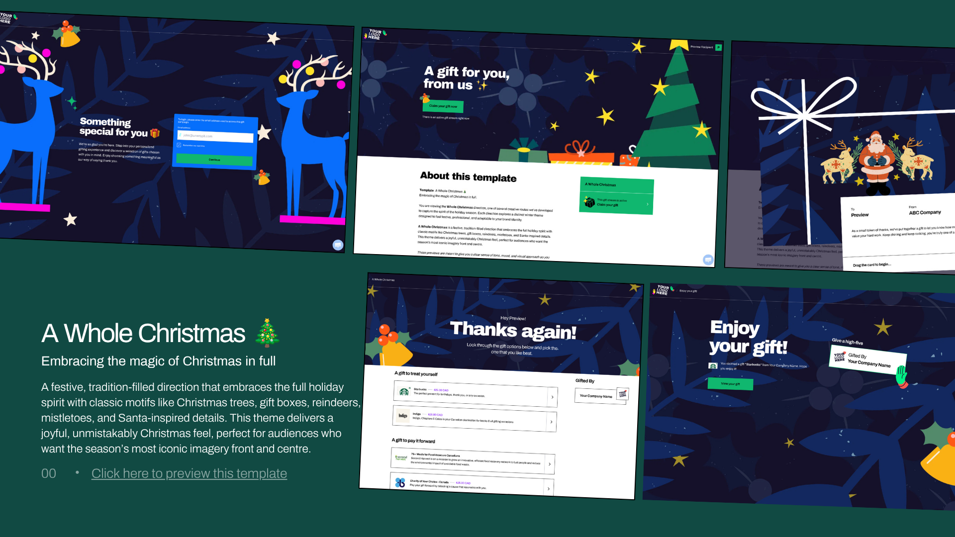 A Whole Christmas Template: Embracing the magic of Christmas in full
