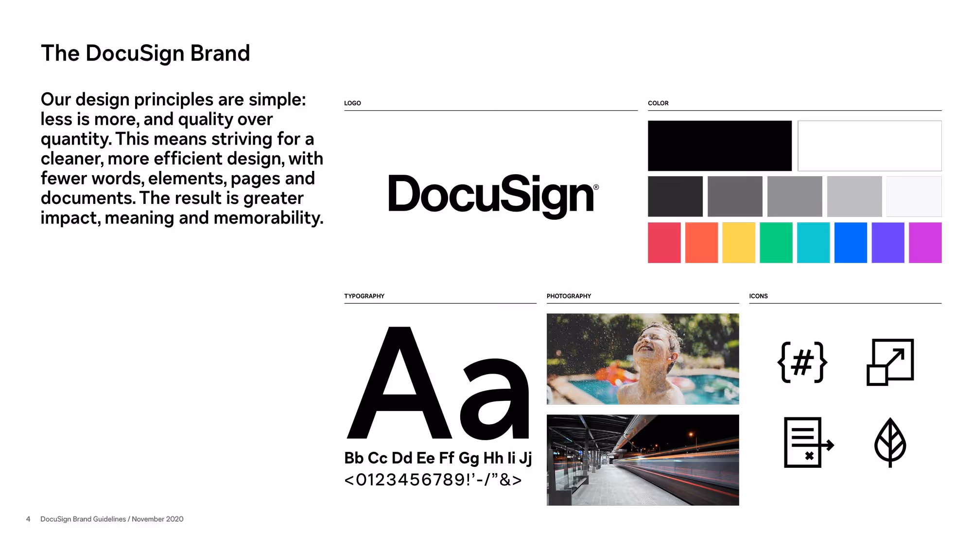 DocuSign brand guidelines overview.