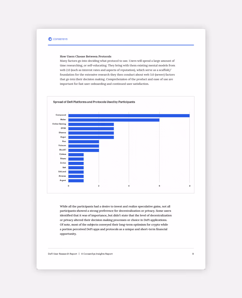 ConsenSys data page layout