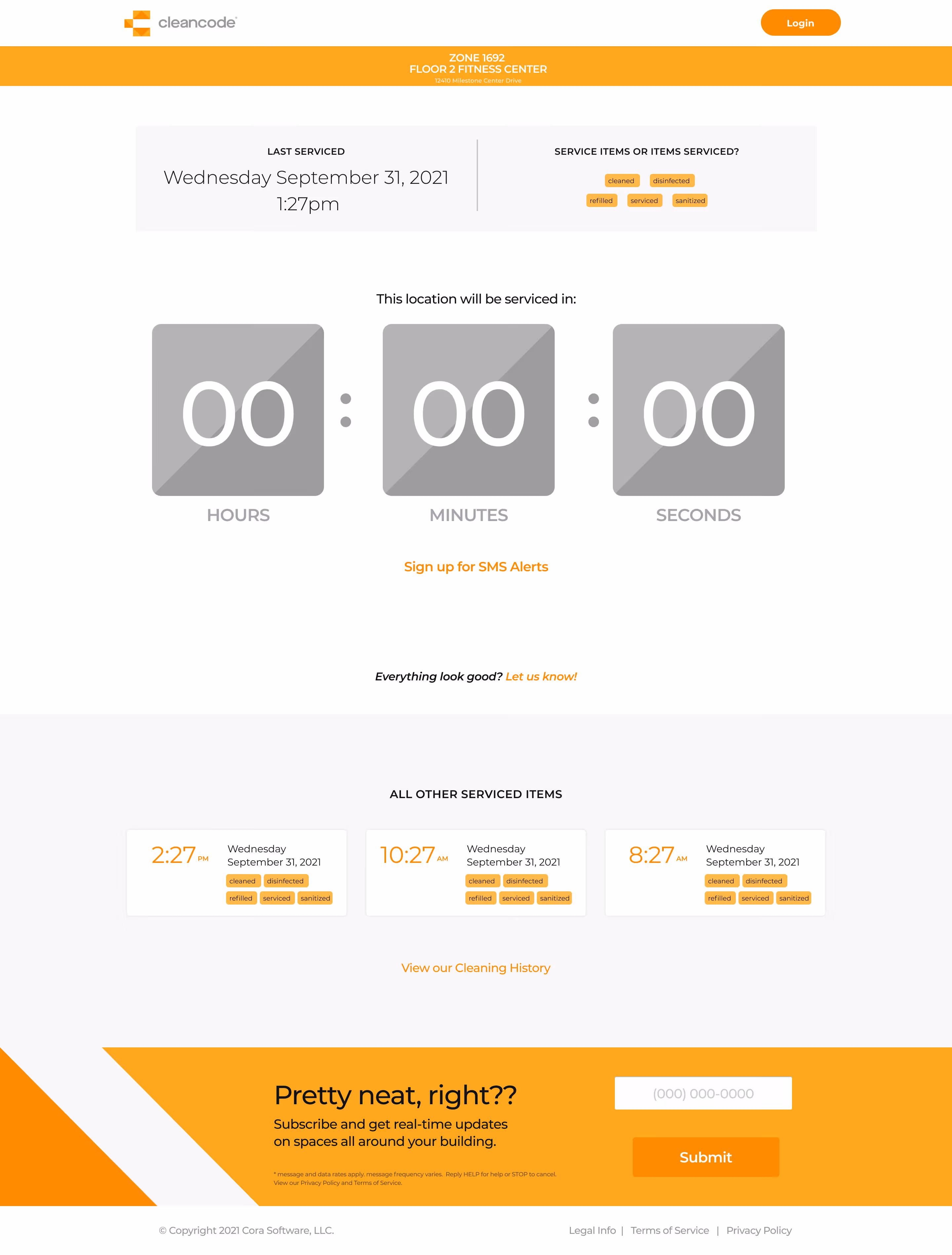 Desktop design for Cleancode web app. 