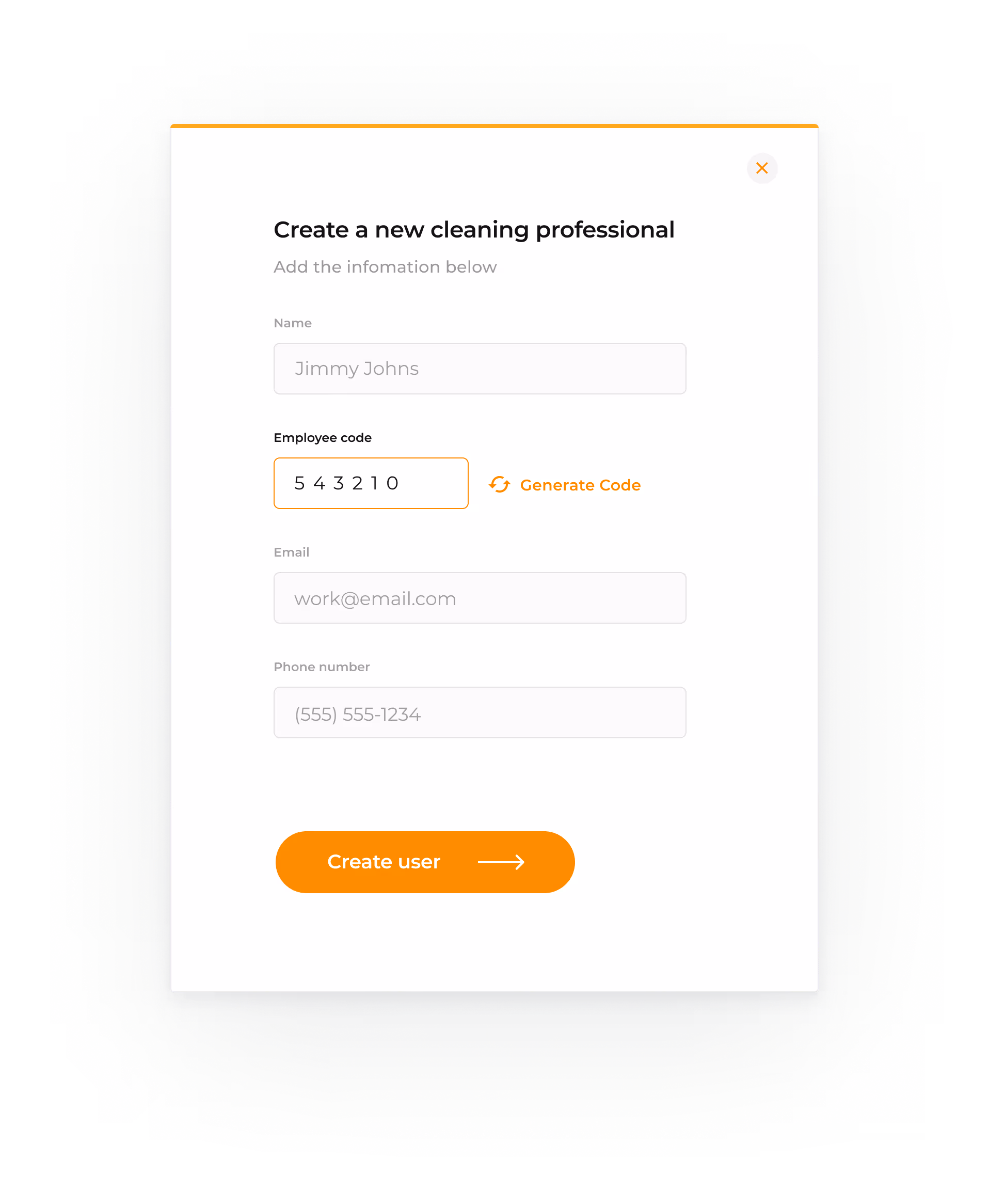 Product design screen for setting up anew cleaner in Cleancode.