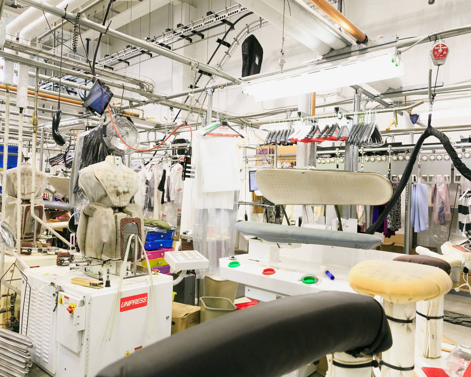 Fletchers Fabricare pressing machine for pressing clean clothes