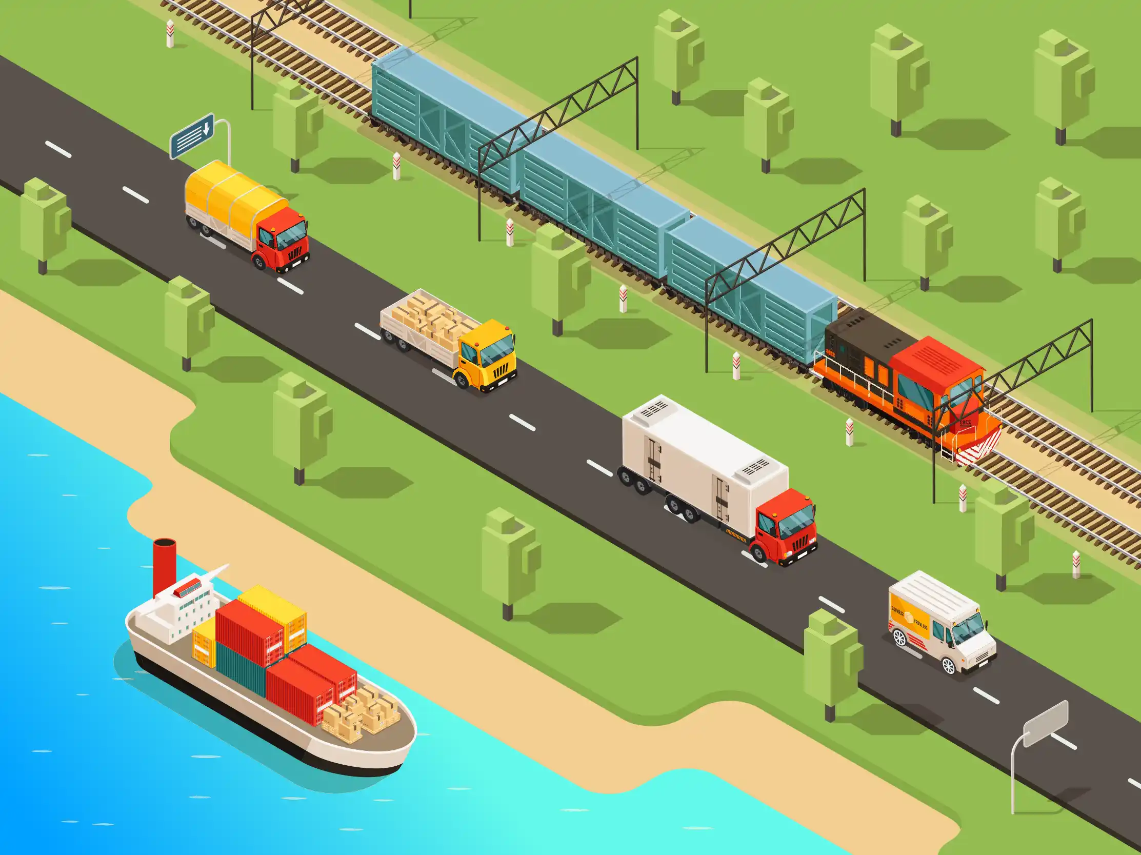 animierte Verkehrsträger