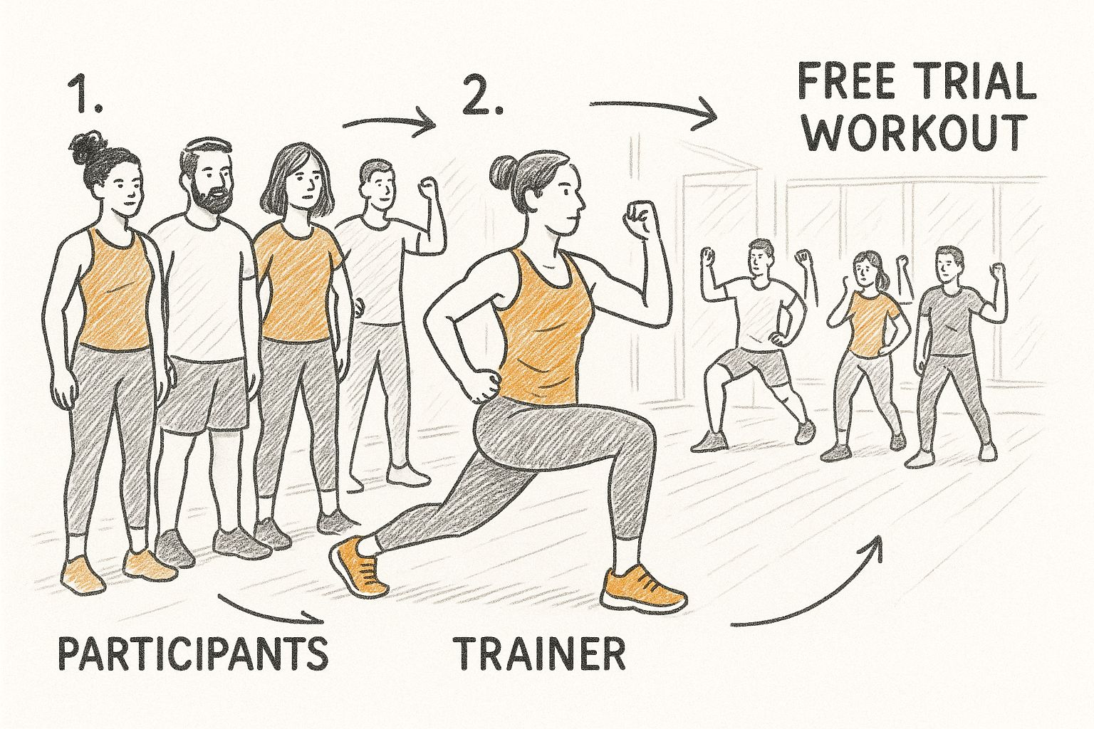 Infographic about how personal trainers get clients