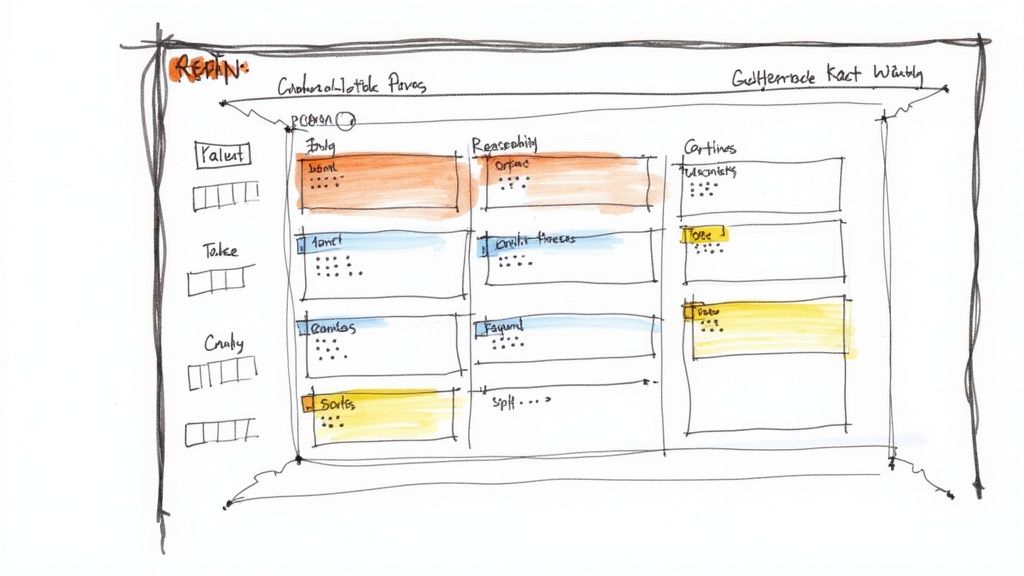 A personal trainer using a tablet to show a client their nutrition plan