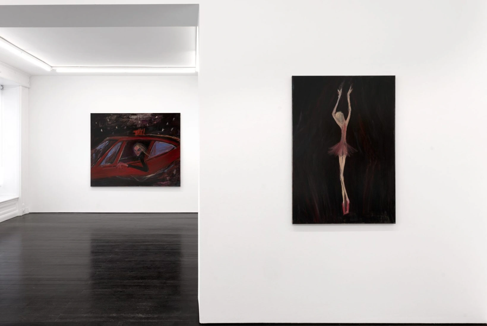Tobias Spichtig's Taxi zur Kunst: A Painting Is a Taxi Is a Joke Is a Portal, art exhibition, painting, berlin gallery