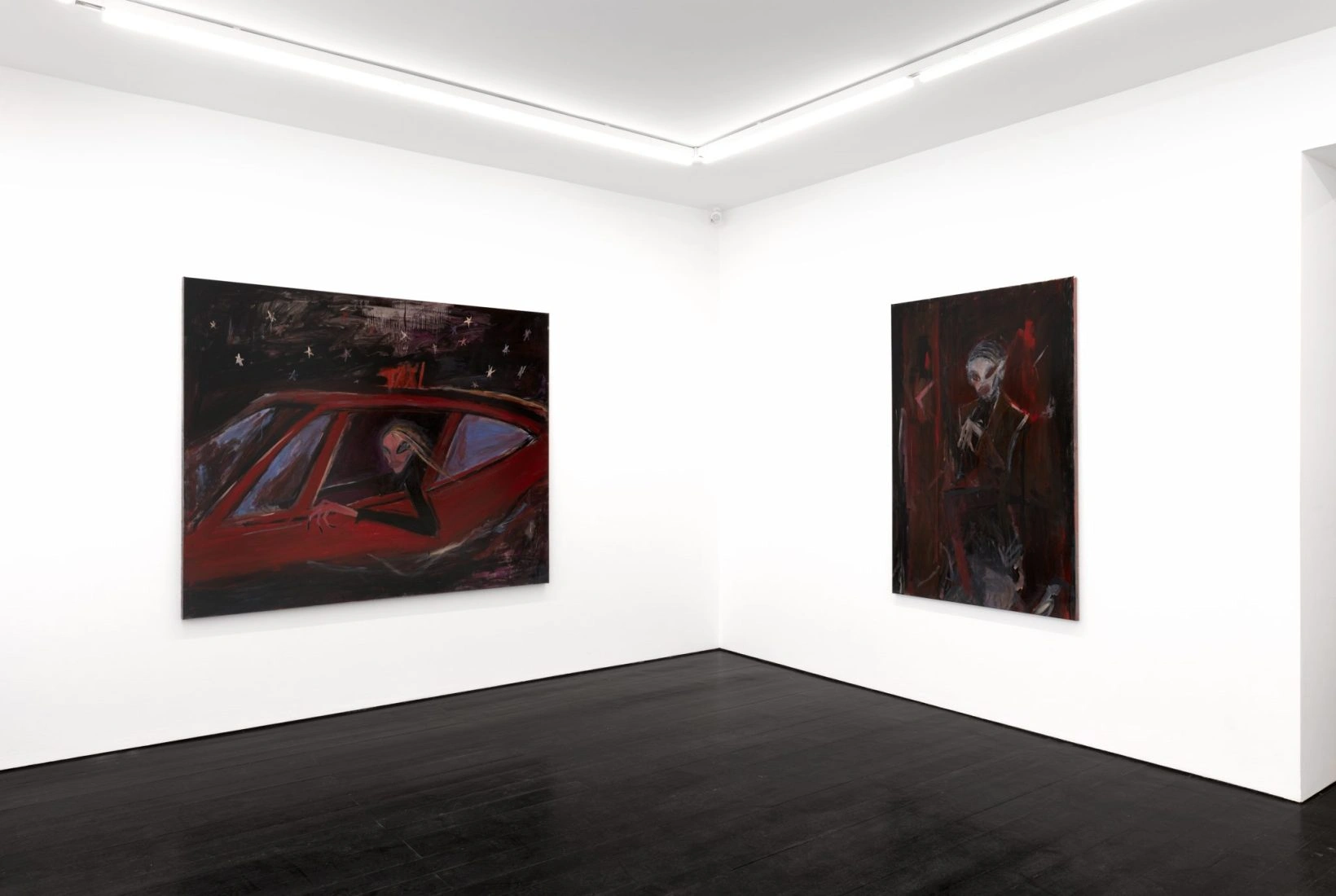 Tobias Spichtig's Taxi zur Kunst: A Painting Is a Taxi Is a Joke Is a Portal, art exhibition, painting, berlin gallery