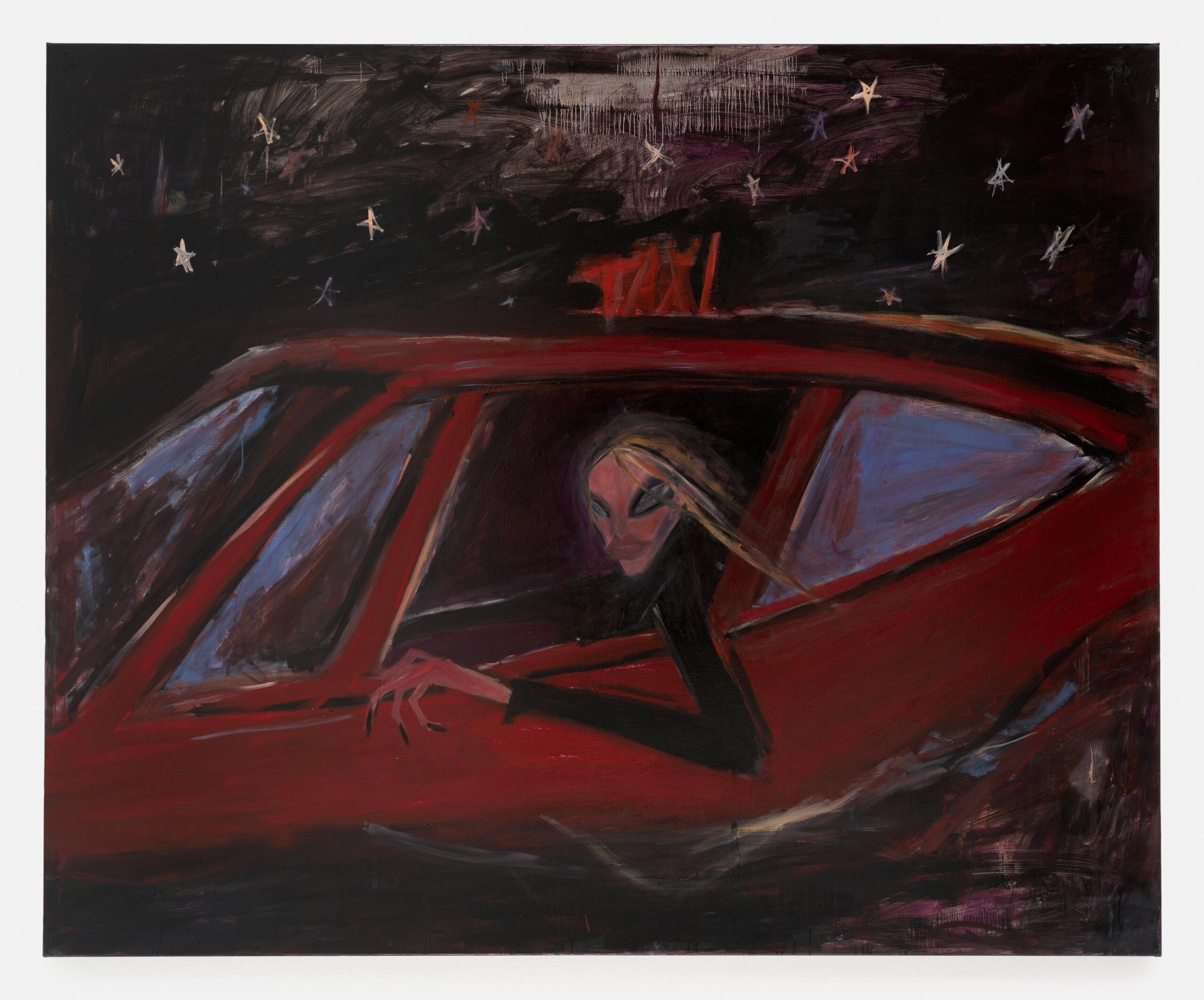 Tobias Spichtig's Taxi zur Kunst: A Painting Is a Taxi Is a Joke Is a Portal, art exhibition, painting, berlin gallery