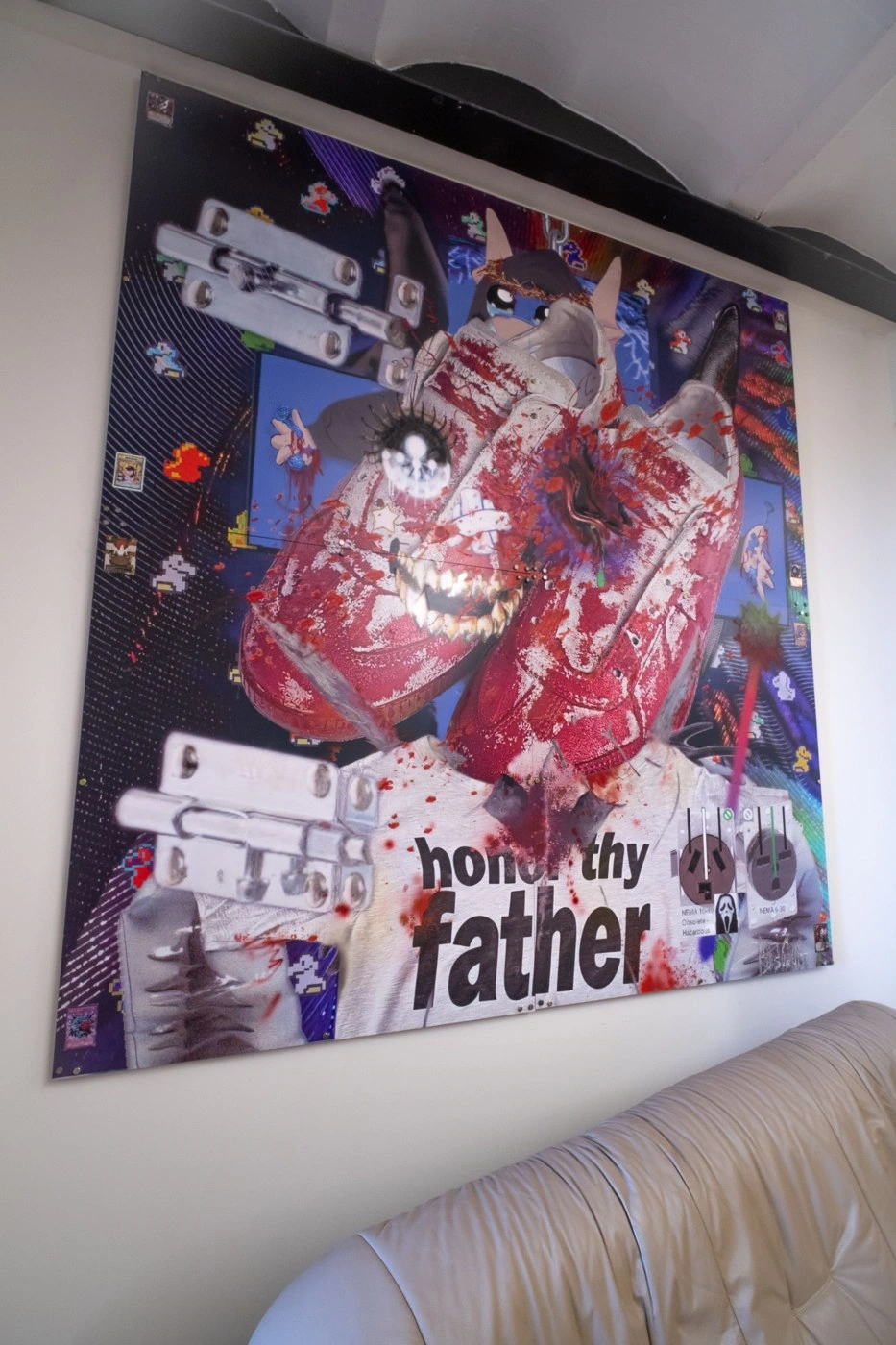 crucidrifella with bloody margielas, Evil Biscuit, 2024, installation view