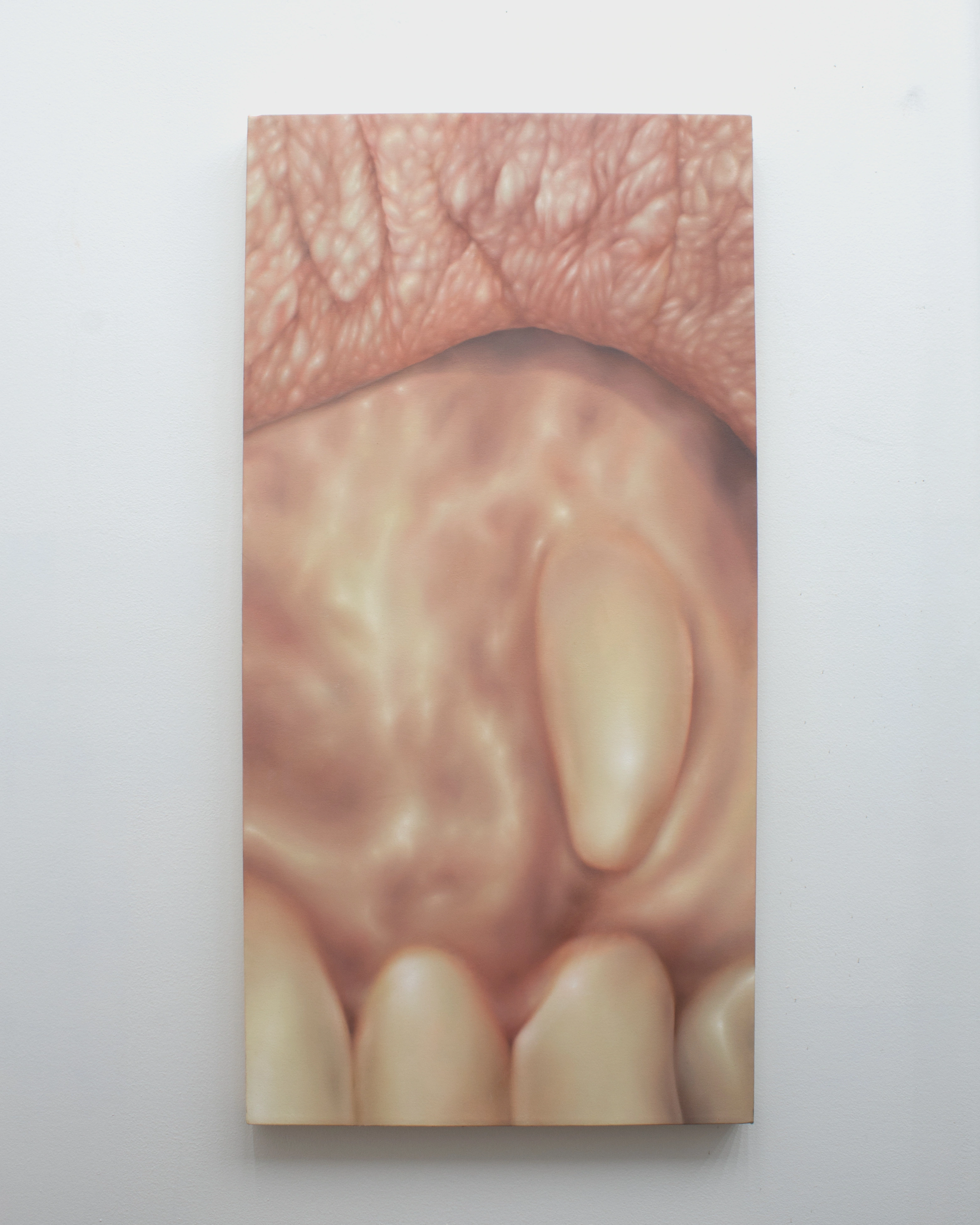 Alejandra Moros, el estar o no estar / skin song, oil on canvas