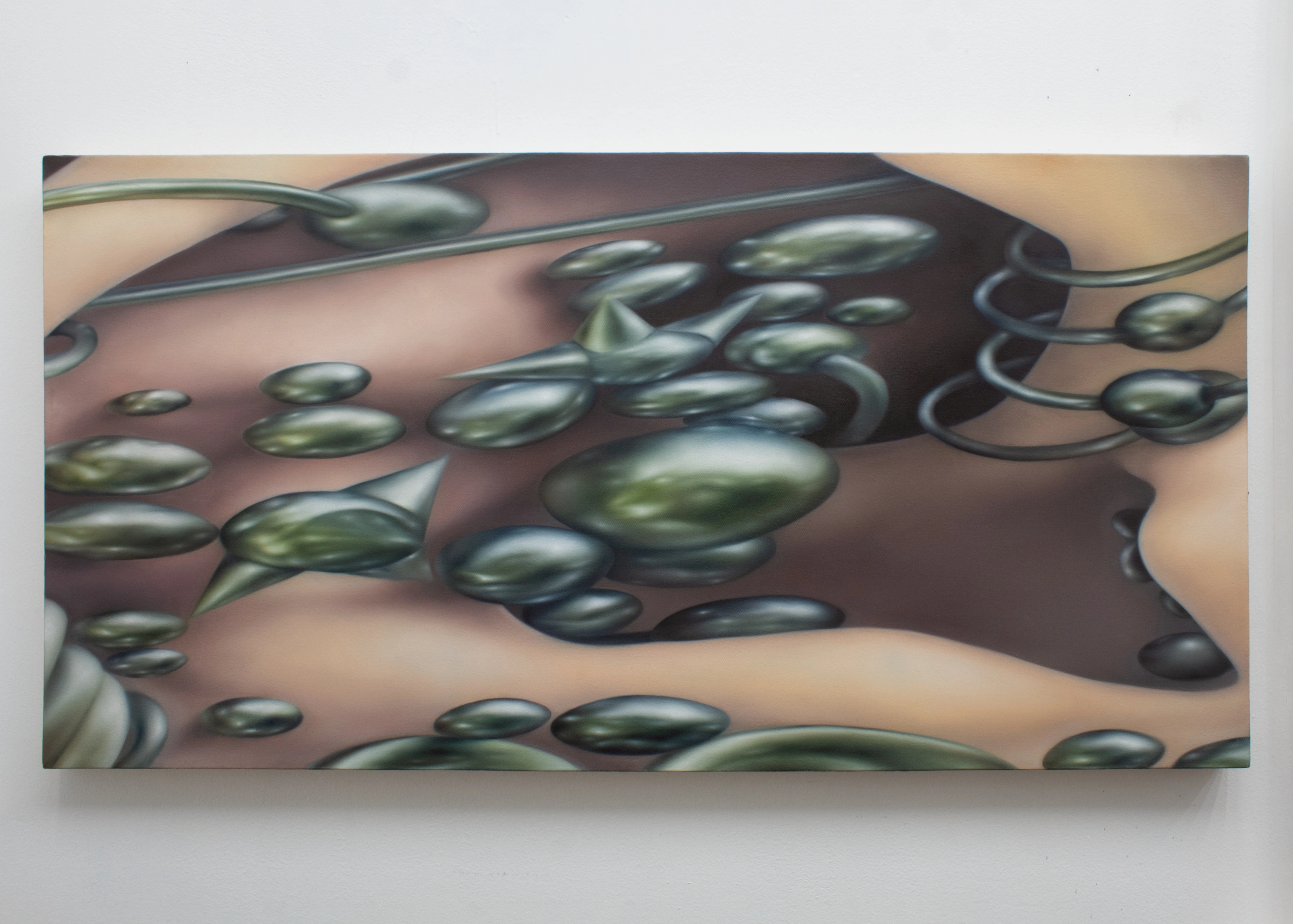 Alejandra Moros, Lo que ve, 2025, oil on canvas