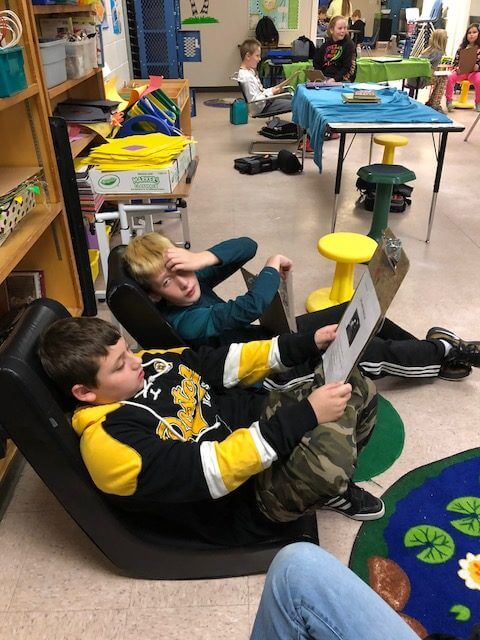 Kore Wobble Chair flexible seating in classroom