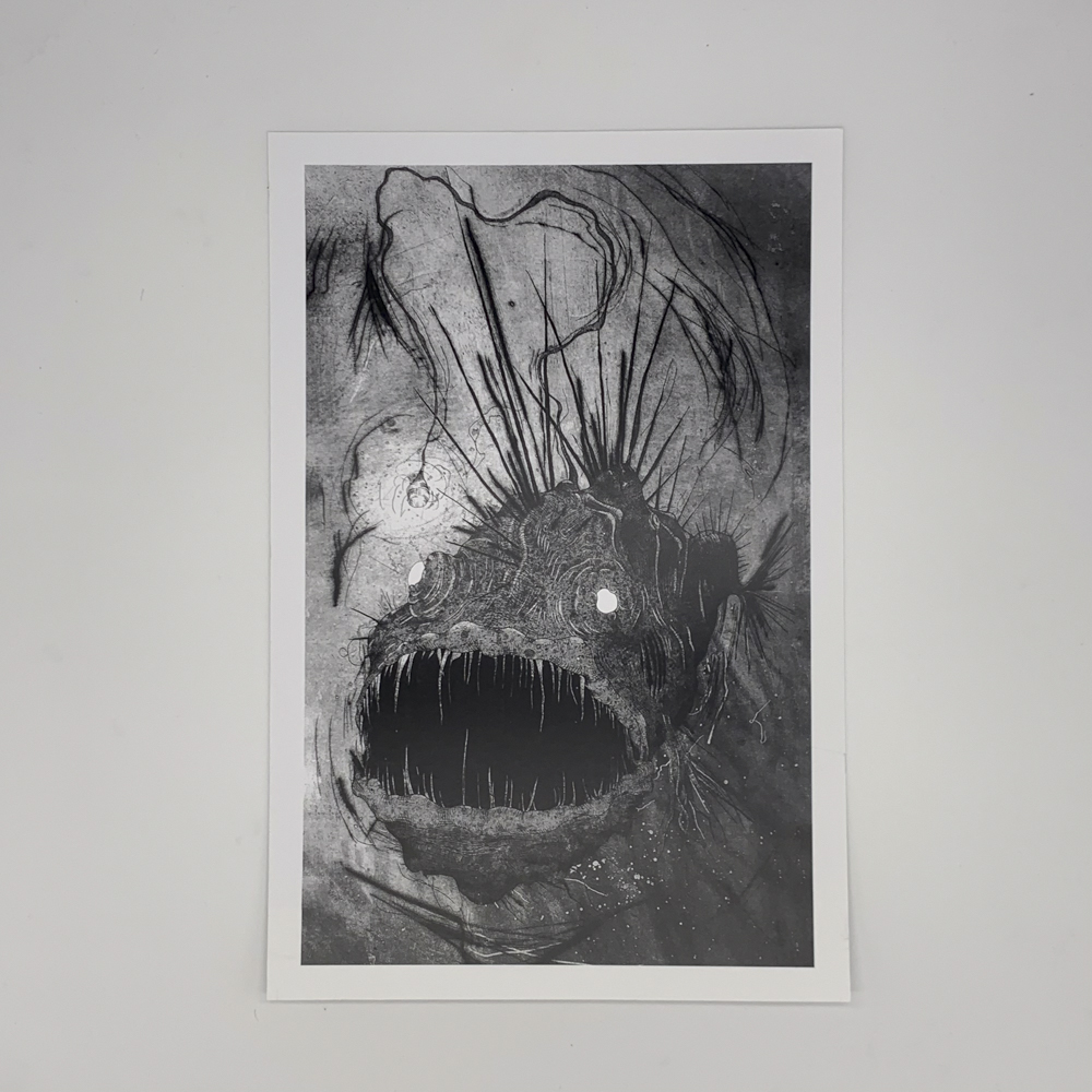 Illustrated art print of a fish