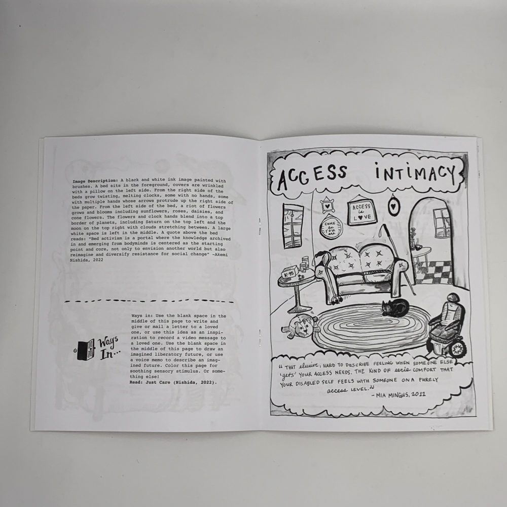 Inside of booklet title "Crip Wisdoms"