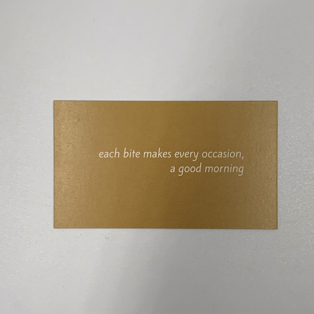 Image of back of business card for Jo Sun Bakery