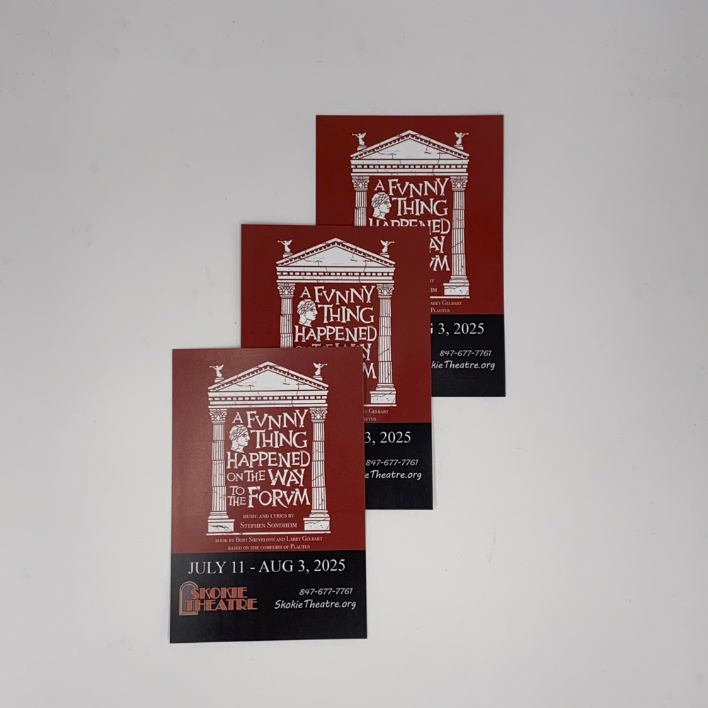 Image of 3 flyers for Skokie Theatre