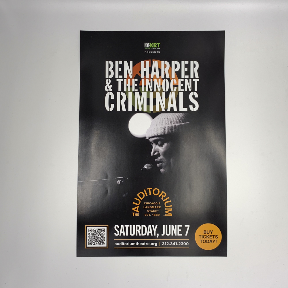 Image of poster for Ben Harper & The Innocent Criminals