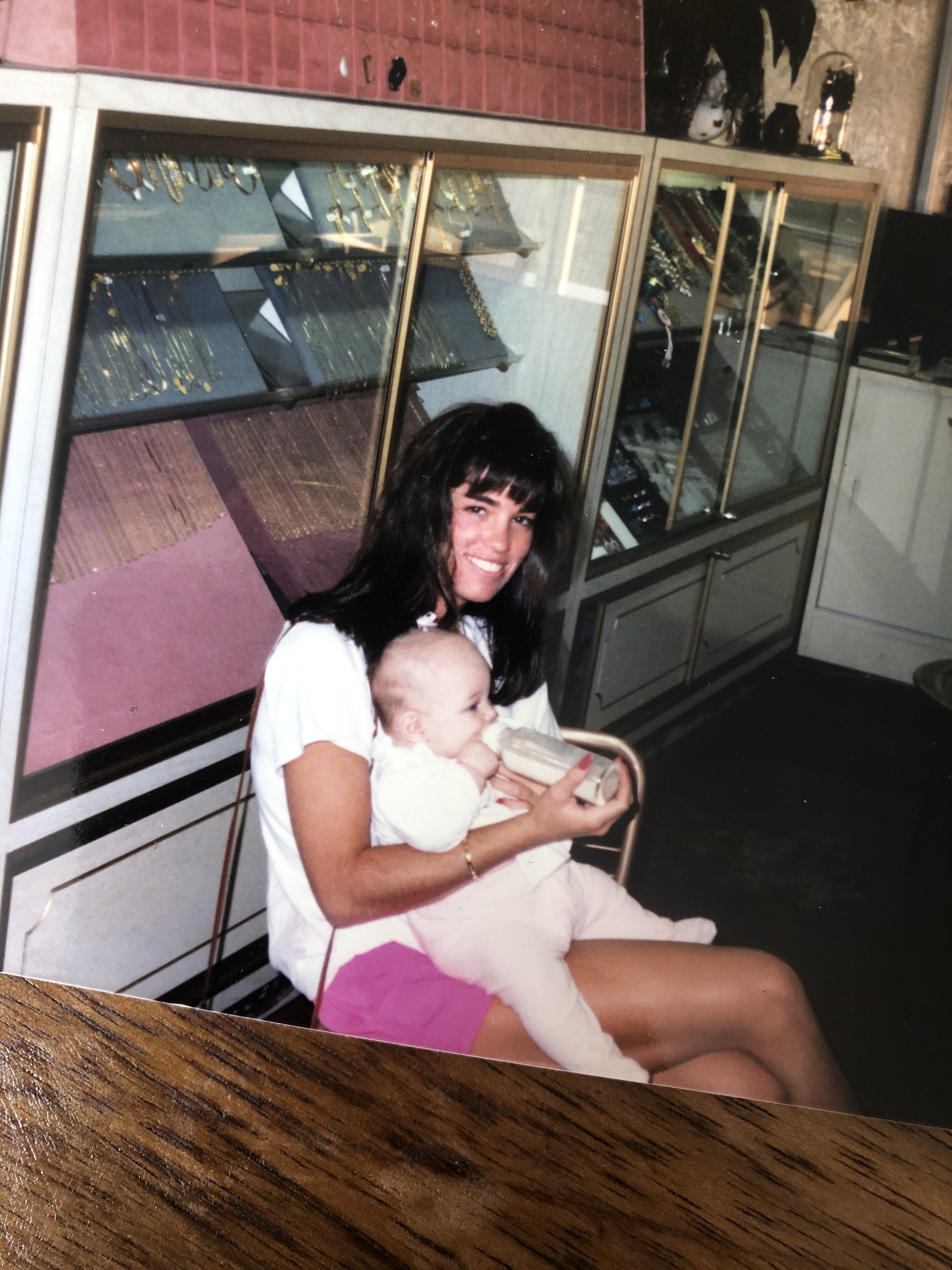 Tally as a baby in the pawn shop