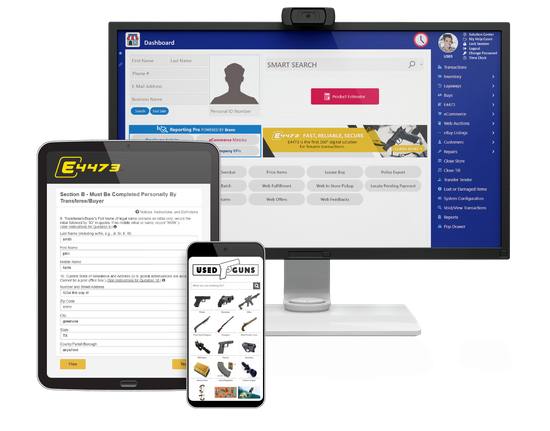 Bravo gun store point of sale software with electronic 4473, A&D bound book, and firearms inventory management