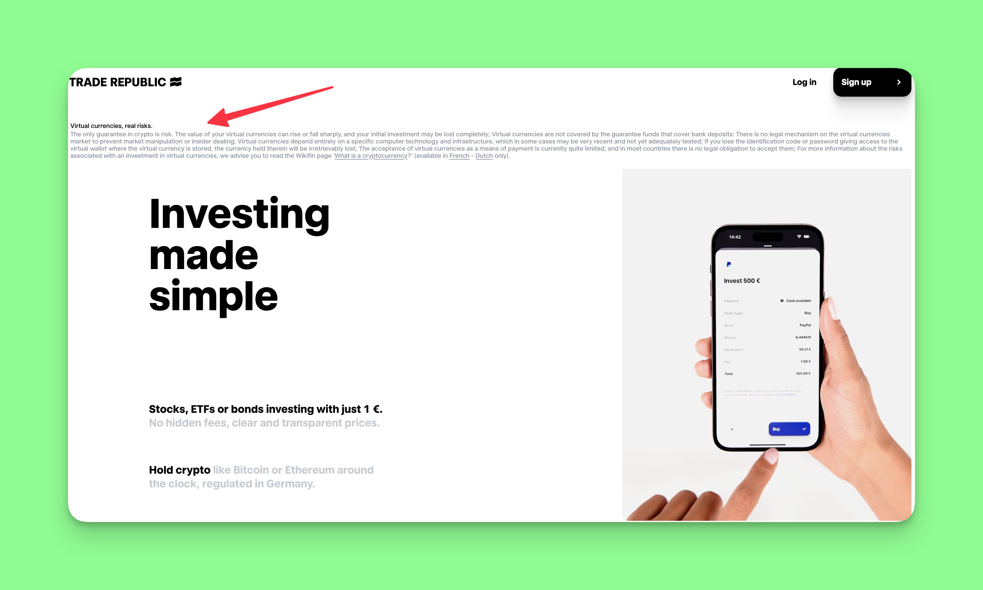 Homepage van Handelsrepubliek