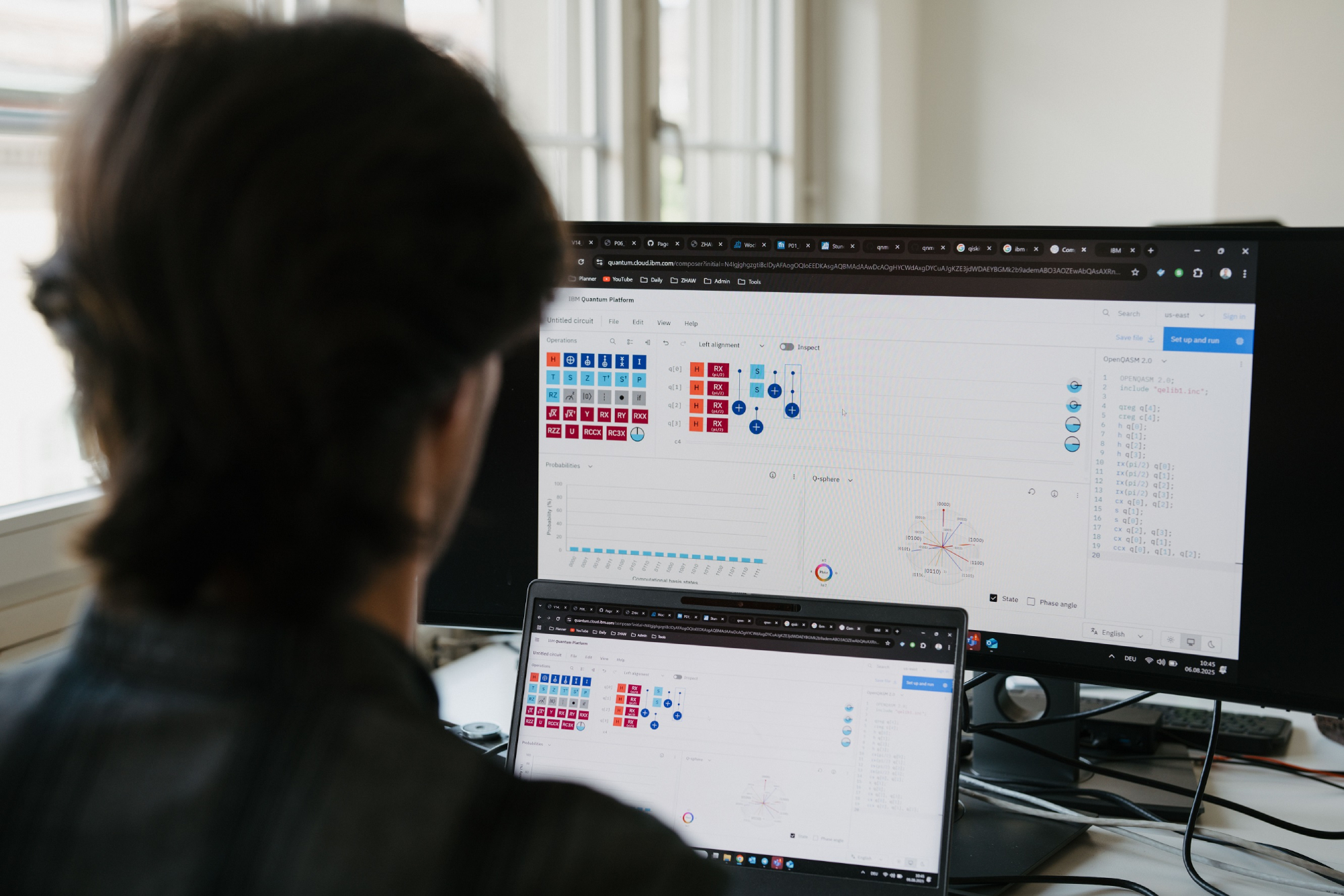 Immergersi nel mondo dei quanti: aziende come IBM offrono piattaforme di apprendimento per l'implementazione di algoritmi quantistici. (Esempio: www.ibm.com/quantum/qiskit) (Credito: Swissmem)