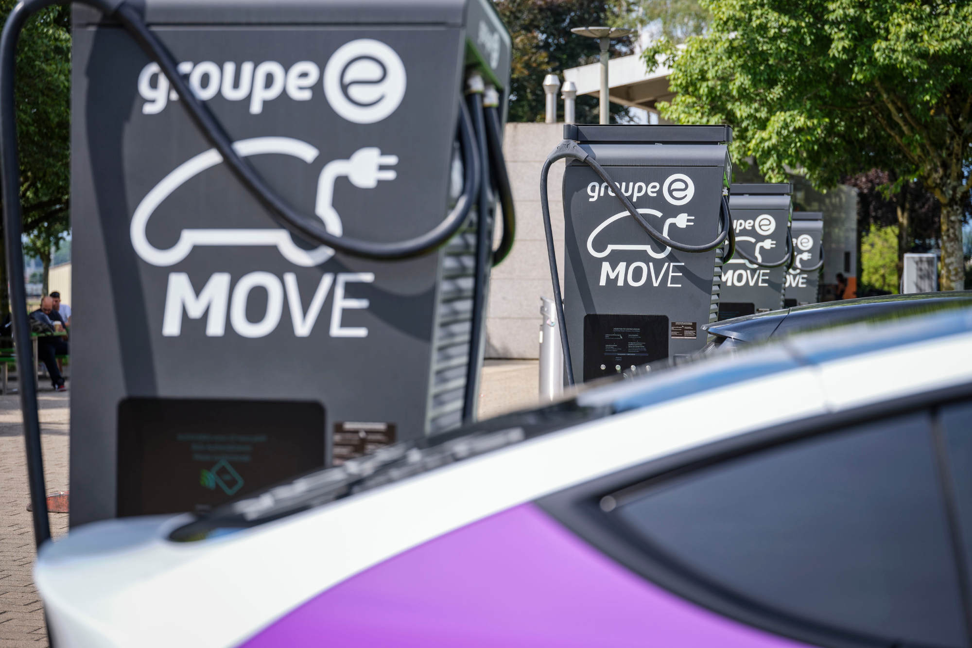 Stazioni di ricarica rapida di Move Mobility, l'ultimo membro del gruppo di mobilità Energie 360°.