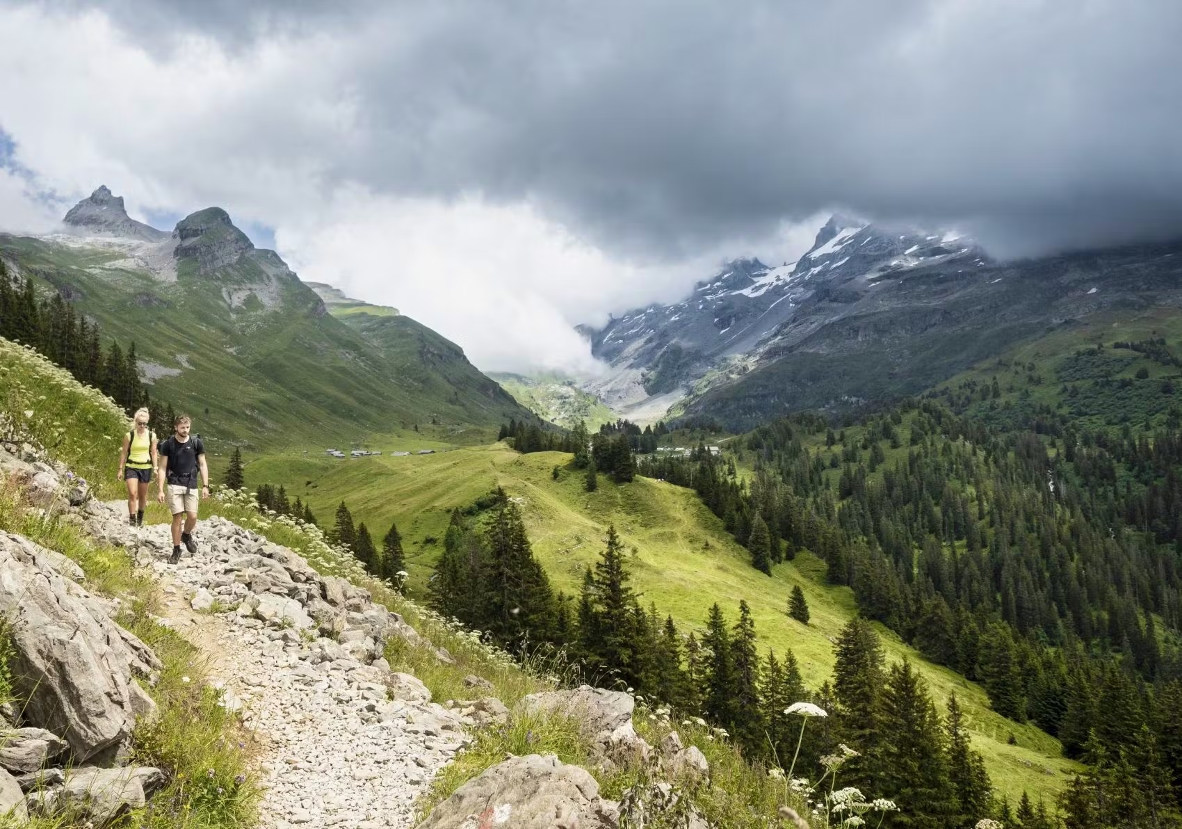 Les chemins de randonnée sont l'infrastructure sportive de plein air la plus utilisée en Suisse. Environ quatre millions de Suisses de plus de 15 ans pratiquent régulièrement la randonnée pédestre.  Suisse Rando